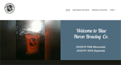 Desktop Screenshot of blueheronbrews.com
