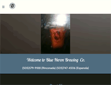 Tablet Screenshot of blueheronbrews.com